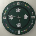 The Harley Davidson Poker Chip Clock